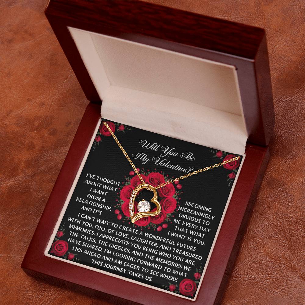 To My Valentine: Romantic Love Knot Necklace with Emotional Message - Mallard Moon Gift Shop