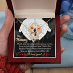 Gift for the Expectant Mom You are Doing An Incredible Job Forever Love Heart Pendant Necklace