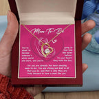 Gift for the Mom To Be You Will Soon Be Someone's Whole World Forever Love Heart Pendant Necklace