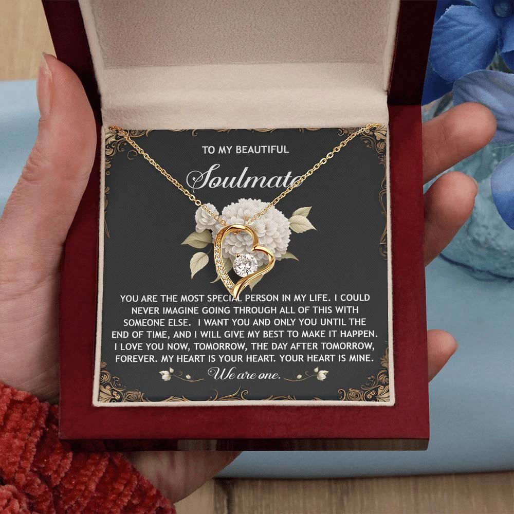 Romantic Necklace for Her - My Heart is Your Heart - Forever Love Necklace