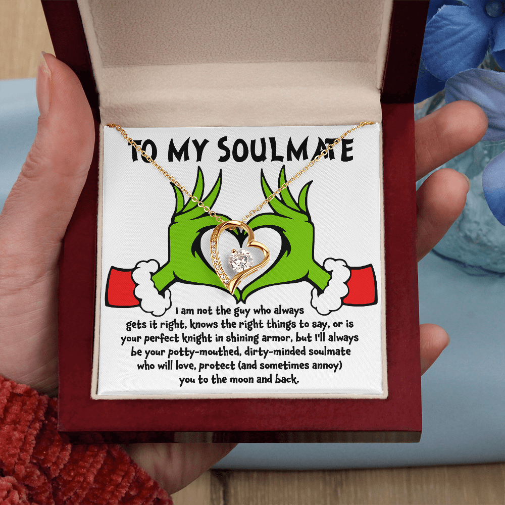 Soulmate Gift - I Am Not the Perfect Knight - Forever Love Pendant Necklace - Mallard Moon Gift Shop