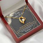 To Mother-In-Law I Appreciate All The Things You Do For Us Forever Love Heart Pendant Necklace