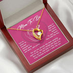 Gift for the Mom To Be You Will Soon Be Someone's Whole World Forever Love Heart Pendant Necklace