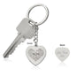 Mom Word Art Personalized Engraved Heart Keychain - Mallard Moon Gift Shop