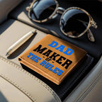 Dad Maker of the Rules Leather Wallet | Funny Dad Gift Wallet | Father's Day Gift for Dad | Genuine Leather Bifold Wallet