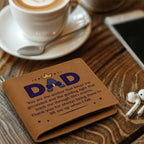 Gift for Dad You Are the Anchor Genuine Cowhide Leather Wallet