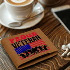 Proud Veteran Genuine Cowhide Leather Wallet