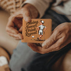 Swing Swear Drink Repeat Golf Wallet – Funny Full Grain Leather Wallet for Golfers – Unique Gift for Dad, Husband, or Friend