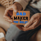 Dad Maker of the Rules Leather Wallet | Funny Dad Gift Wallet | Father's Day Gift for Dad | Genuine Leather Bifold Wallet