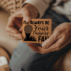 I'll Always Be Your Biggest Fan Golf Wallet – Full Grain Leather Bifold Wallet – Heartfelt Gift for Dad, Coach, or Husband