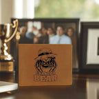 Grandpa Bear Custom Printed Leather Wallet