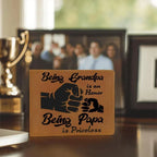 Being Grandpa is an Honor Leather Wallet