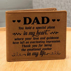 Dad Gift You Hold a Special Place in my Heart Leather Wallet