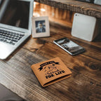 Father and Son Best Friends for Life Leather Wallet