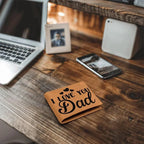 Dad Gift - I Love You Dad Genuine Cowhide Leather Wallet