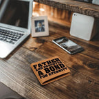 Father and Daughter a Bond for Eternity Leather Wallet