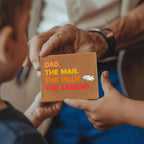 Dad The Man The Pilot The Legend Leather Wallet