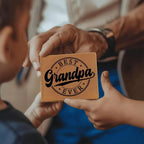 Grandfather Gift - Best Grandpa Ever Genuine Cowhide Leather Wallet