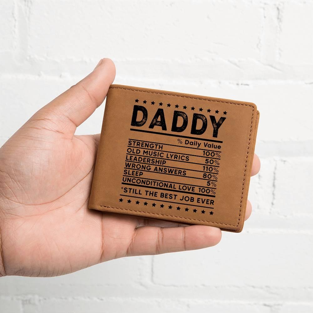 Dad Recipe Leather Wallet Father Gift - Mallard Moon Gift Shop