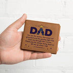 Gift for Dad You Are the Anchor Genuine Cowhide Leather Wallet