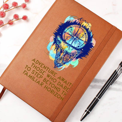 Adventure Awaits Leather Journal - Mallard Moon Gift Shop