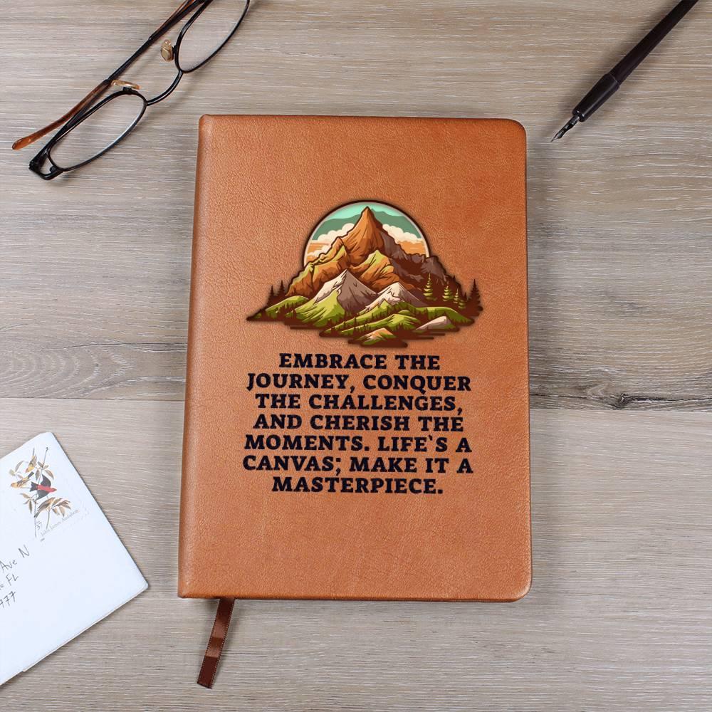 Embrace the Journey Leather Journal - Mallard Moon Gift Shop