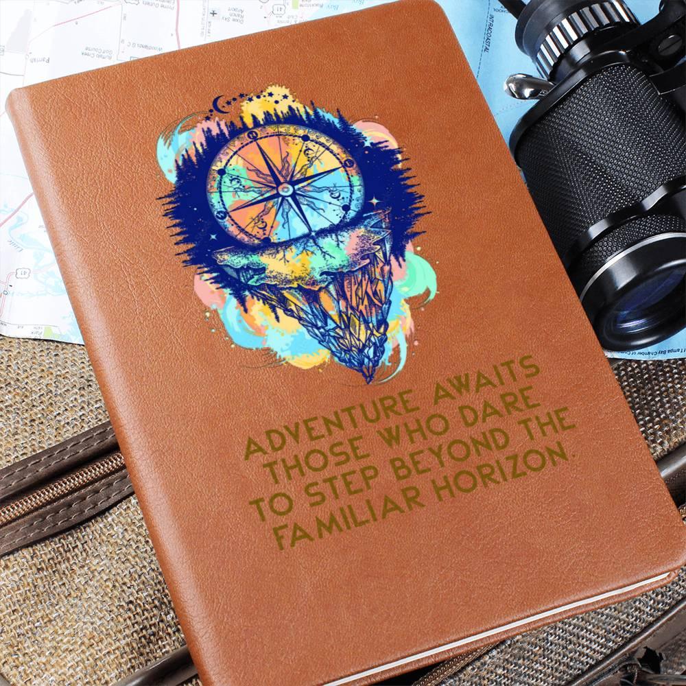 Adventure Awaits Leather Journal - Mallard Moon Gift Shop