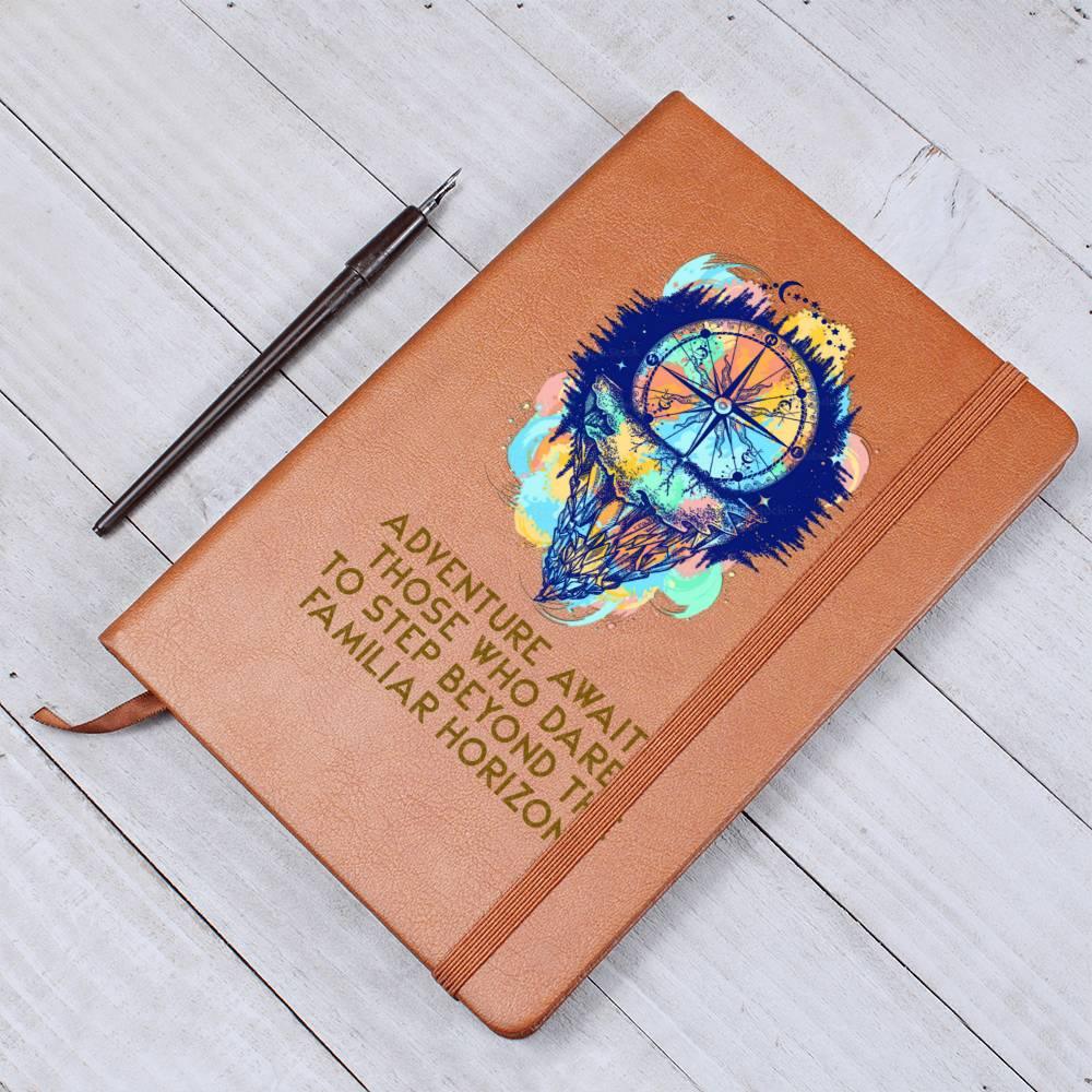 Adventure Awaits Leather Journal - Mallard Moon Gift Shop