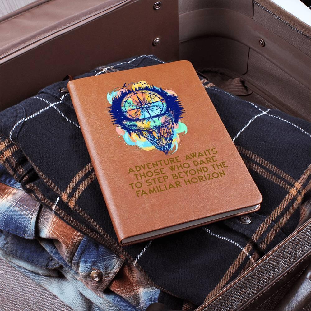 Adventure Awaits Leather Journal - Mallard Moon Gift Shop