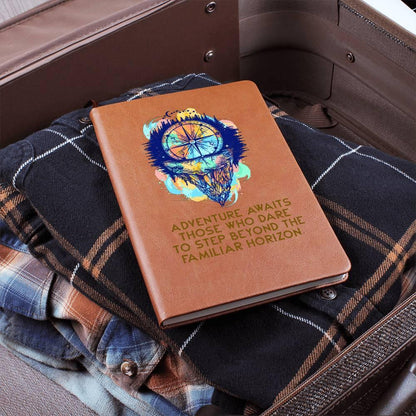 Adventure Awaits Leather Journal - Mallard Moon Gift Shop