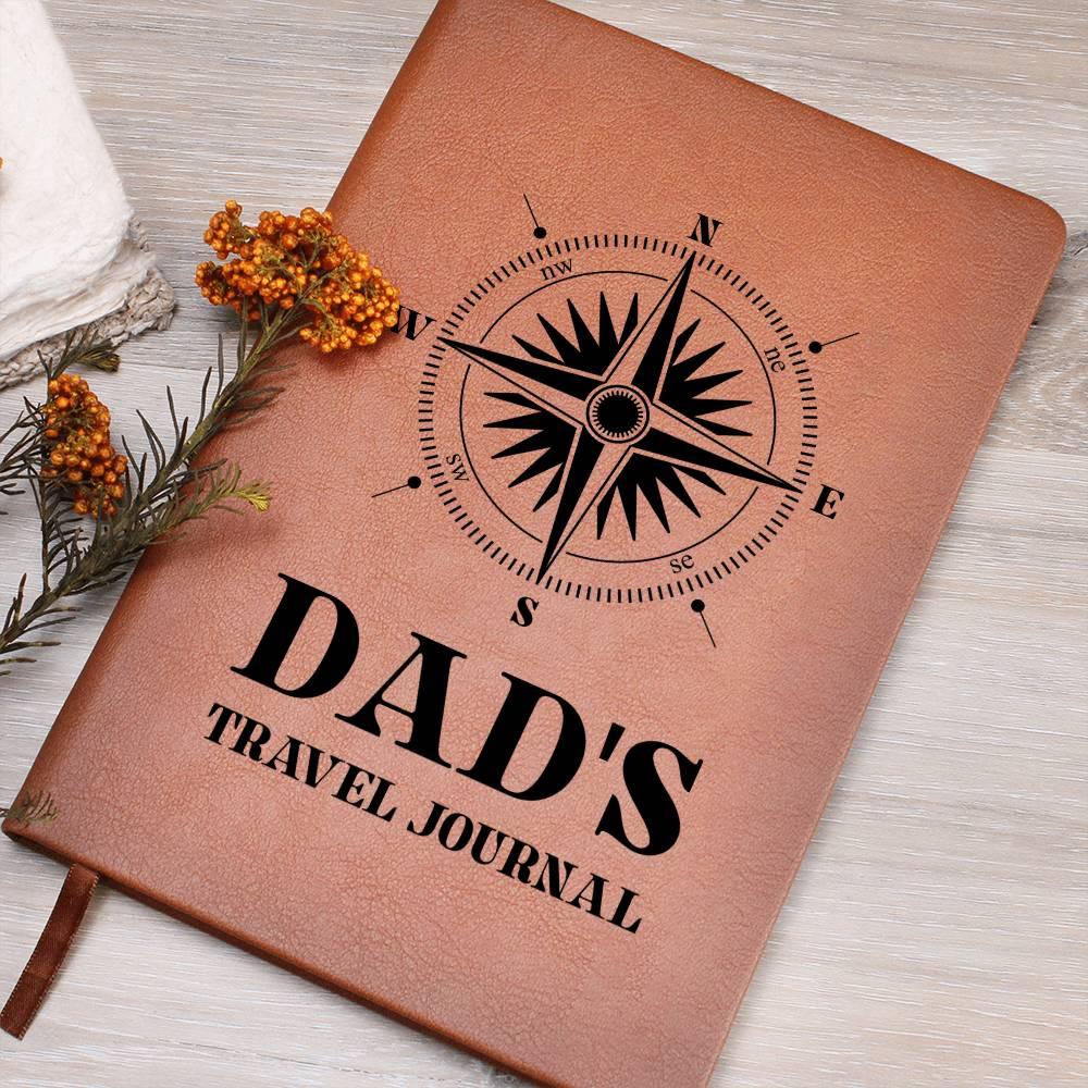 Gift for Dad Travel Leather Journal - Mallard Moon Gift Shop