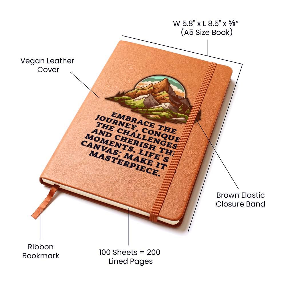Embrace the Journey Leather Journal - Mallard Moon Gift Shop