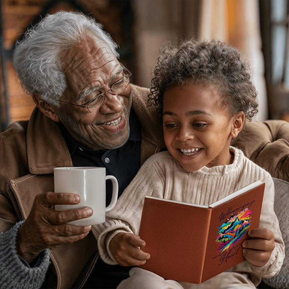 Wherever You Go, Go with all Your Heart Leather Journal - Mallard Moon Gift Shop