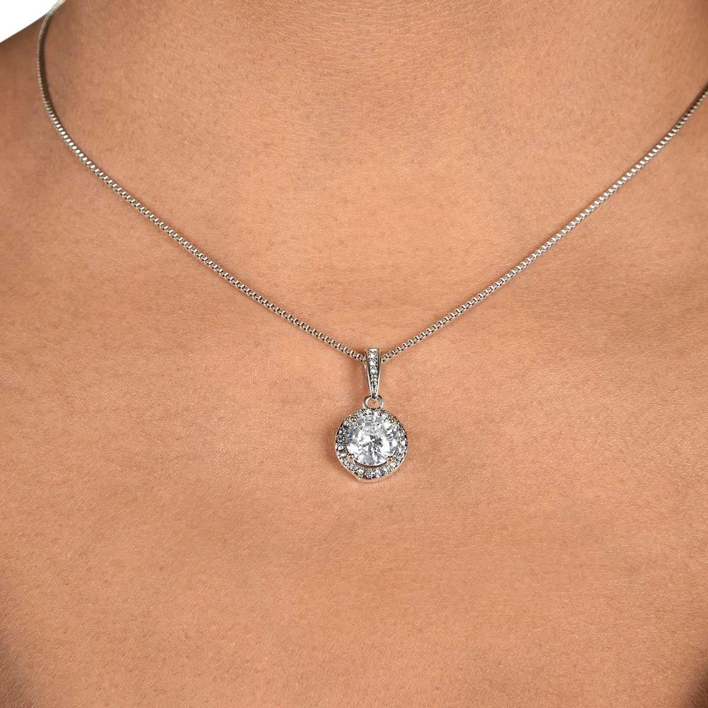 Gift for Grandma - You Mean the World To Me - Eternal Hope CZ Necklace