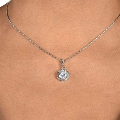 Gift for Grandma - You Mean the World To Me - Eternal Hope CZ Necklace - Mallard Moon Gift Shop