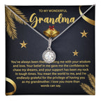 Gift for Grandma - You Mean the World To Me - Eternal Hope CZ Necklace