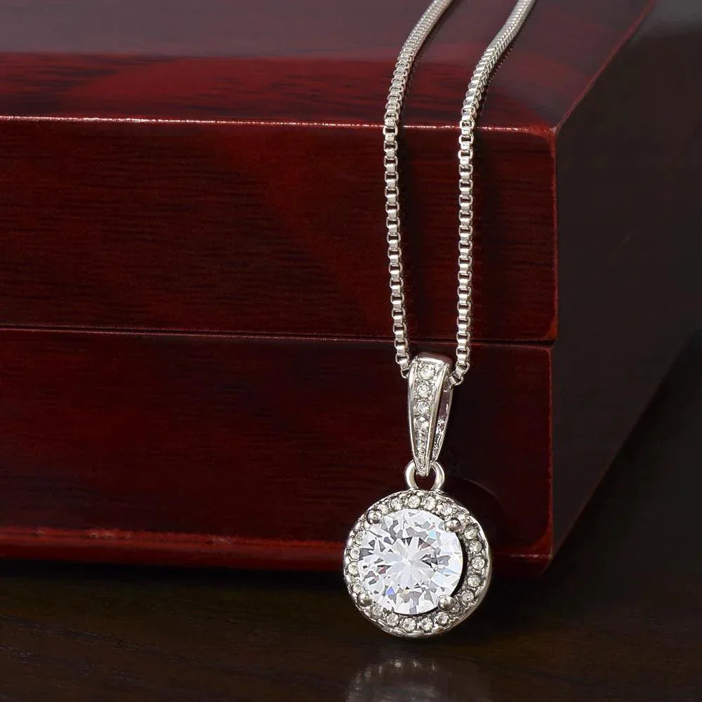 Gift for Grandma - You Mean the World To Me - Eternal Hope CZ Necklace