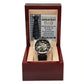 Dad Gift - To the World's Greatest Dad Men's Openwork Watch with Gift Box - Mallard Moon Gift Shop