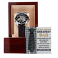 Dad Gift - To the World's Greatest Dad Men's Openwork Watch with Gift Box - Mallard Moon Gift Shop