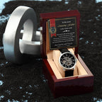 Dad Gift -We Don't Need To Say Out Loud I am You Favorite Child Men's Openwork Watch with Gift Box