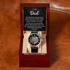 Dad The First Hand I Held Men's Openwork Watch with Gift Box
