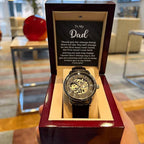 Dad The First Hand I Held Men's Openwork Watch with Gift Box