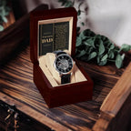 Dad You Have Given Me Your Time, Your Love Men's Openwork Watch with Gift Box