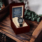 Gift for Son - You are the Junior Version of Me - Men's Openwork Watch Birthday, Wedding, Christmas Holiday