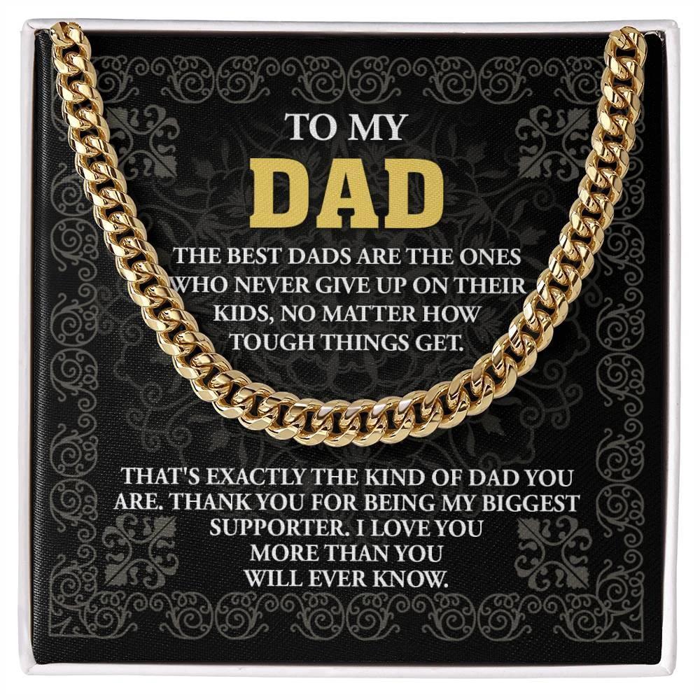 Dad - Kind Of Dad Cuban Chain Link Necklace with Gift Box