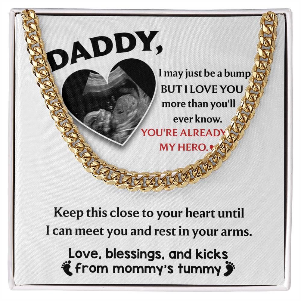 Dad - Close To Your Heart Cuban Chain Link Necklace with Gift Box - Mallard Moon Gift Shop