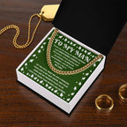 Holiday Gift for Your Man - Dealing with My Attitude and Mood Swings Cuban Chain Link Necklace
