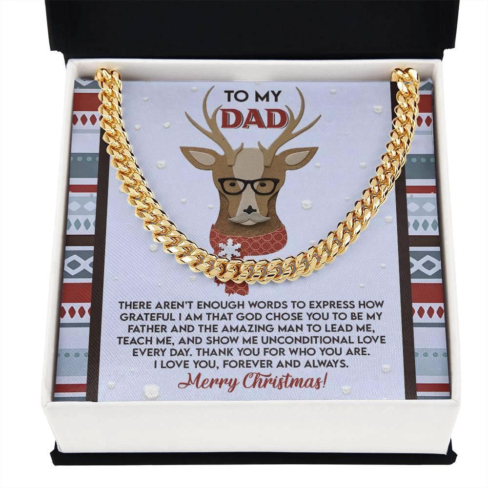 Gift for Dad - Be My Father - Cuban Link Chain Necklace