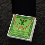 To My Man - St. Patrick's Day Gift - Cuban Link Chain Necklace