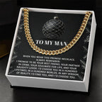 Gift for My Man - Naughty Lover - Cuban Link Chain Necklace